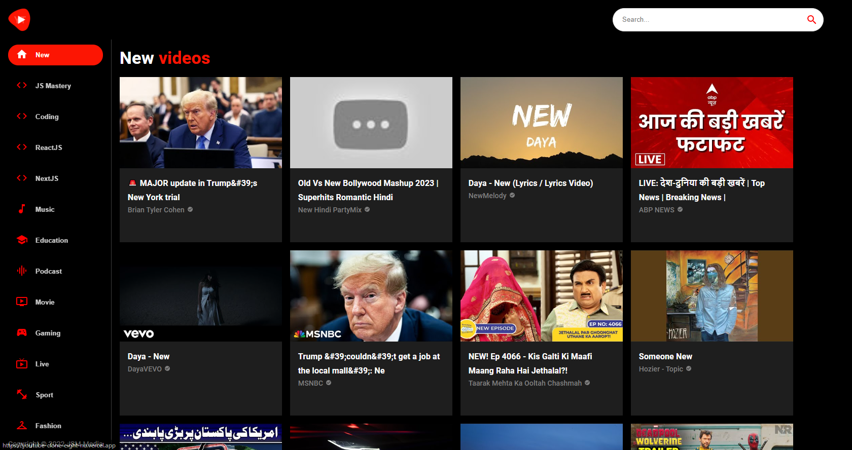 Youtube Clone